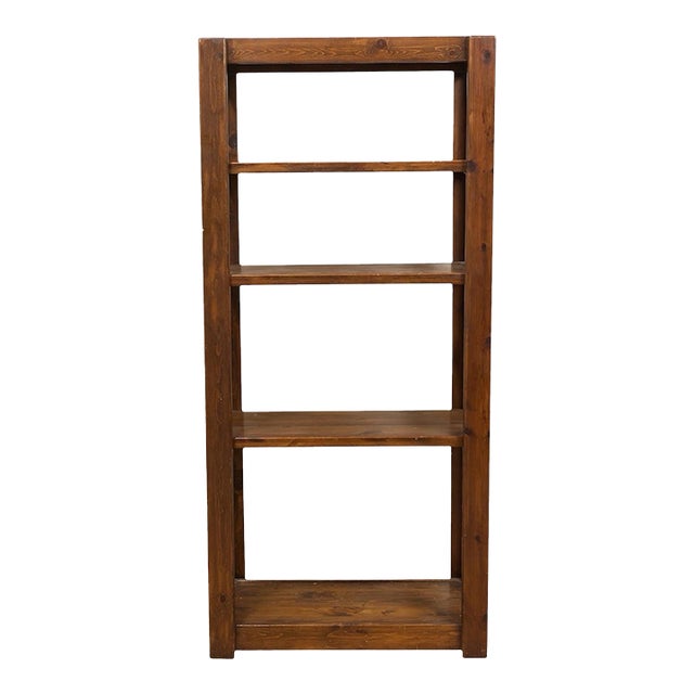 Vintage Solid Pine Shelf For Sale