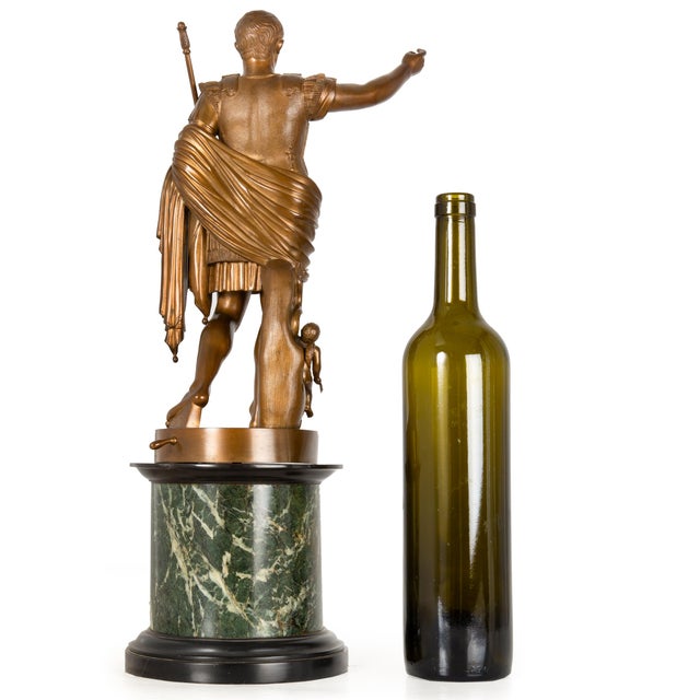 Fine Italian Grand Tour Bronze Sculpture of Augustus Prima Porta by Boschetti For Sale - Image 4 of 18