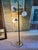 Vintage 1960s Midcentury 3-Light Floor Lamp Attributed to Gerald Thurston for Lightolier ~ Silver and Brown Floor Lamp With 3-Way Switch For Sale - Image 14 of 14