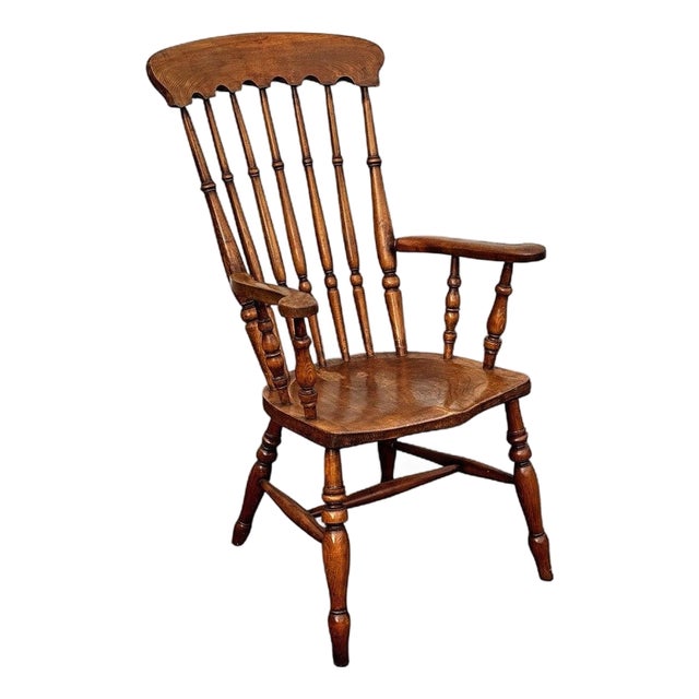 Windsor Armchair in Oak For Sale