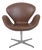 Tall Swan Chair in Mokka Leather by Arne Jacobsen, 2007 For Sale