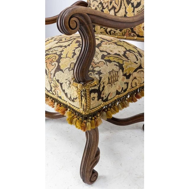 Set of 19th Century French Open Armchairs For Sale - Image 10 of 18