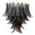 Large Suspension Chandelier with Gray Murano Glass Leaves, 1990s For Sale - Image 11 of 11
