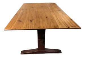19thc Trestle Table in Original Surface