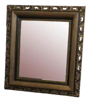 Large Decorative Dark Gilt Wall Mirror