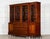Late 19th Century Antique English Breakfront Inlaid Glazed Bookcase in Mahogany, 1870 For Sale - Image 5 of 18