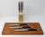French Modern Jean Dubost Laguiole Handmade Stainless Steel and Ebony Black Resin Steak Knives - Set of 6 For Sale In Providence - Image 6 of 13
