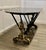 French Centre Table in Brass and Iron with Marble Top, 1960 For Sale - Image 4 of 13