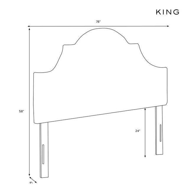 King Headboard in Monaco Citronella For Sale In Chicago - Image 6 of 6