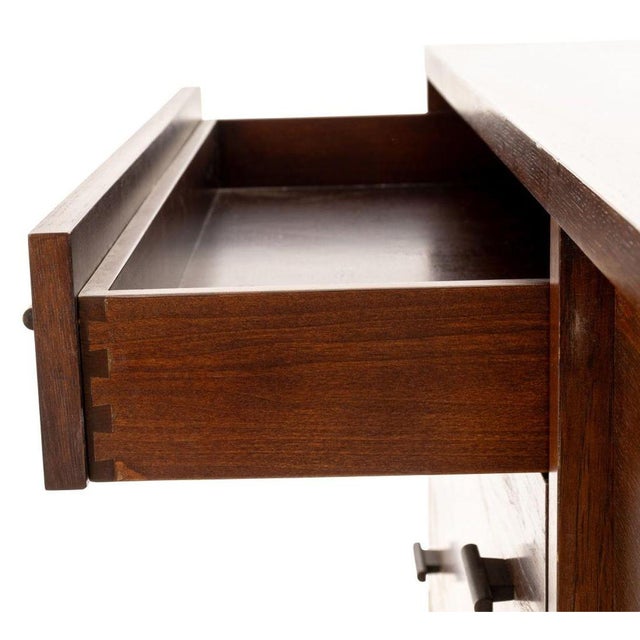 Mid-Century Modern Style Stained Wood Sideboard For Sale In New York - Image 6 of 8