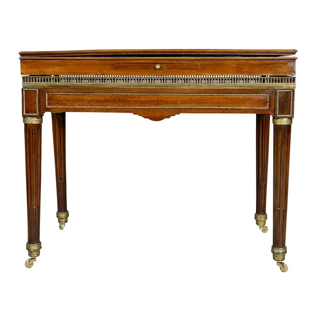 Late 18th Century Louis XVI Walnut Architects Table a La Tronchin For Sale - Image 5 of 13