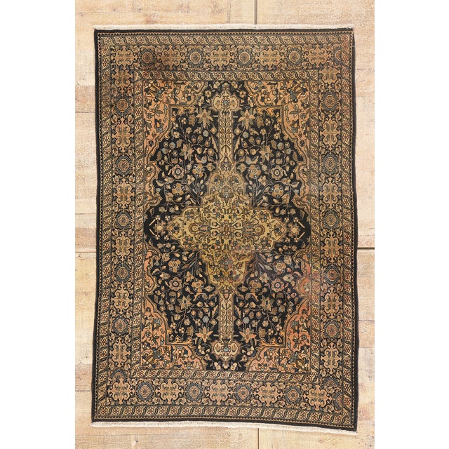 Late 19th Century Persian Farahan Rug, 03'03 X 04'10 For Sale - Image 10 of 10