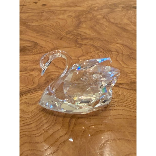 Swarovski Marked Swan Small-Faceted Bottom - Beauties of the Lake Vtg. 1982 For Sale - Image 12 of 12