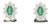 Natural Emerald Diamond Earrings 14k White Gold 2.4 TCW Certified For Sale