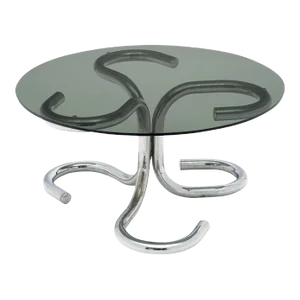 Modernist Chrome Side Table