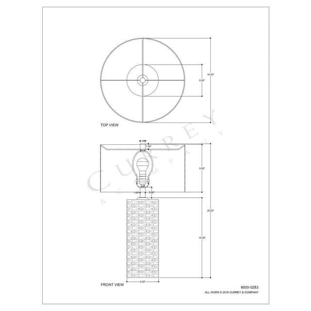 Currey & Company Currey & Company Fisch Large Table Lamp For Sale - Image 4 of 5