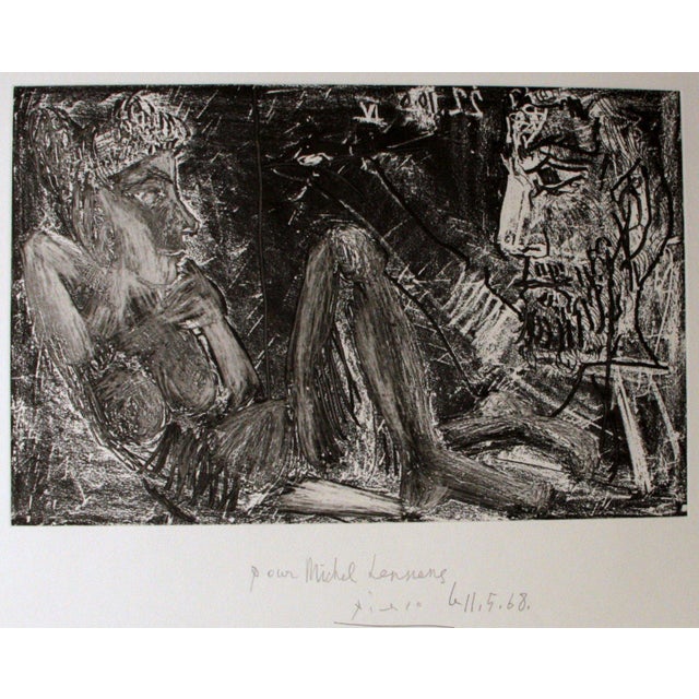 Hand signed and dated. with an handwritten dedication of the artist. Etching and Aquatint . Bloch n. 1385. This beautiful...