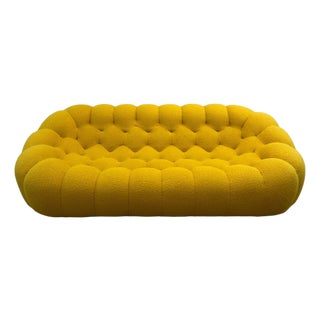 Yellow Three-Seater Bubble Sofa from Roche Bobois For Sale