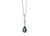 Late 20th Century 14k Topaz Diamond Pendant on Silver Necklace For Sale - Image 5 of 9