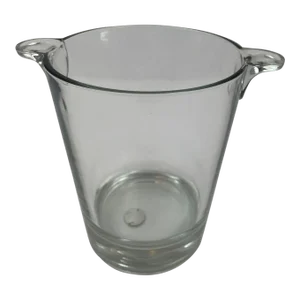 Vintage Glass Crystal Ice Bucket by Cristal d'Arques France