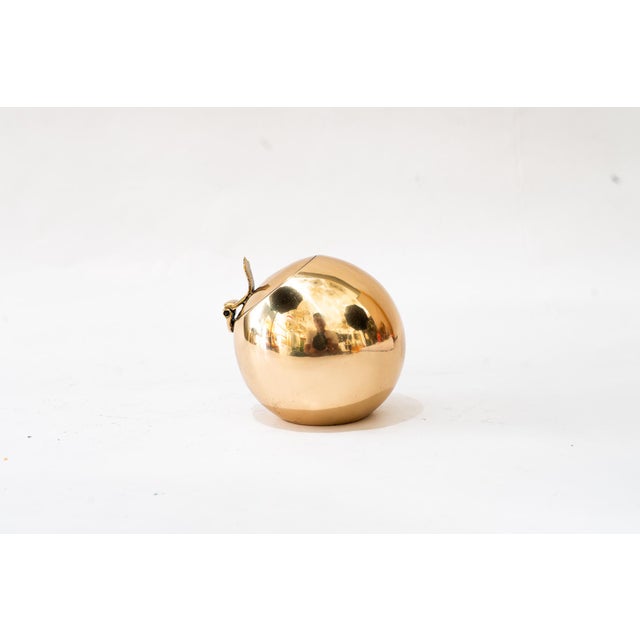 Metal Vintage Round Alpaca Brass Ashtray, 1950s For Sale - Image 7 of 10