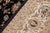 Textile 1990's Floral Pak-Persian Black/Ivory Wool&Silk Rug - 9'9'' X 13'9'' For Sale - Image 7 of 9