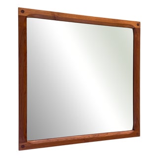 Teak Mirror by Aksel Kjersgaard, Denmark, 1960s For Sale