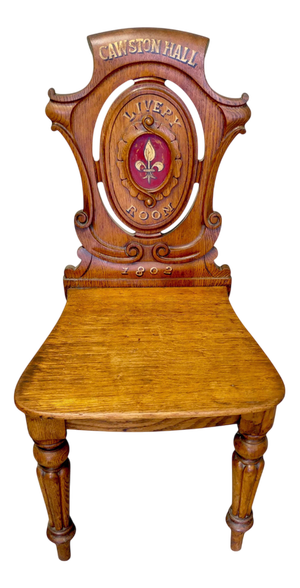 Antique Golden Oak Chair, 1800s