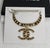 2010s Chanel Ambre Glass and Gold Metal CC Necklace, 2019 For Sale - Image 5 of 5
