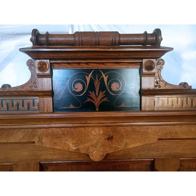 1870s Modern Gothic Bedstead Attributed to Kimbel & Cabus For Sale In Baltimore - Image 6 of 11