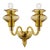 Elegant Linear Modern Amber Murano Glass Wall Sconce For Sale