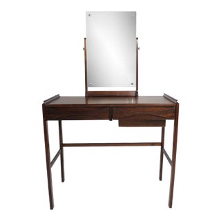 Mid 20th Century Niels Clausen Danish Rosewood Petite Vanity For Sale