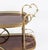 Mid-Century French Walnut and Brass Galleried Drinks Trolley, 1950s For Sale - Image 11 of 18