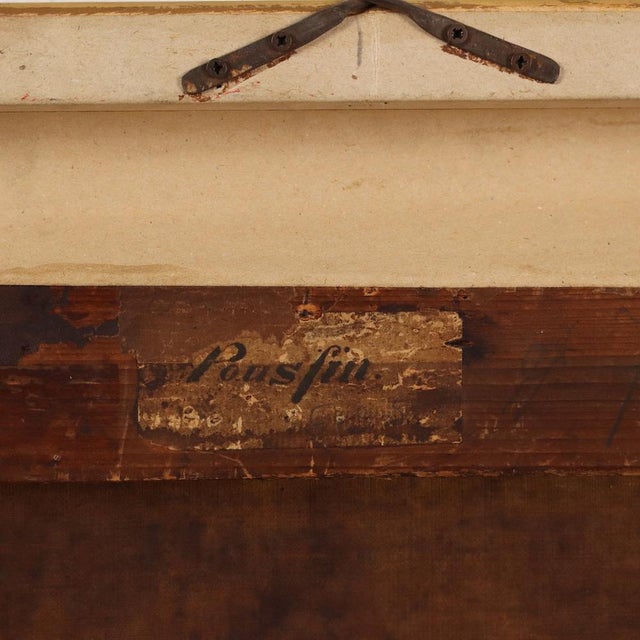 Landscape with Figures, 18th Century, Oil on Canvas, Framed For Sale - Image 12 of 13