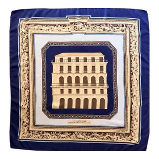 Hermès La Maison Dorée (Bnp) Silk Scarf 1976 Designed by Rybatchenko Vladimir For Sale
