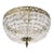 Brass Bathroom Plafond Chandelier With Octagon Crystals For Sale