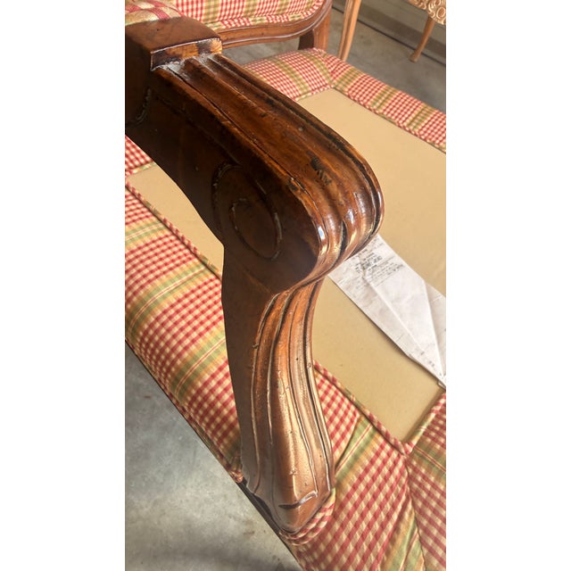 Vintage Century Furniture French Louis XV Style Bergère Lounge Chair For Sale - Image 10 of 16