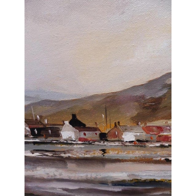 Ira Englefield, Cottages in a Rural Landscape, 1970s, Oil Painting on Canvas, Framed For Sale - Image 6 of 14