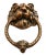 Antique English Bronze Lion Door Knocker For Sale - Image 6 of 10