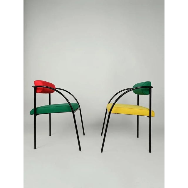Postmodern Vienna Chairs by Rodney Kinsman for Bieffeplast, 1980s, Set of 4 For Sale - Image 10 of 18