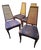 Set of 4 Mid-Century Cane Back Dining Chairs For Sale