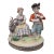 Dresden Couple With Flute Player & Goat Porcelain Figurine For Sale