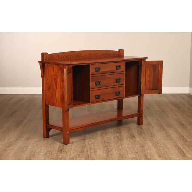 Nichols & Stone Nichols & Stone Mission Style Oak Sideboard For Sale - Image 4 of 18