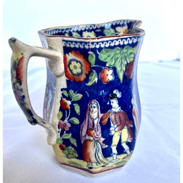 Antique 1820s Staffordshire Pearlware "The Duenna" Mask Jug Pitcher For Sale - Image 17 of 18