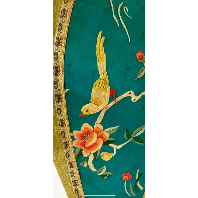 Early 20th Century Pair of Embroidered Silk Containers For Sale - Image 9 of 10