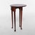 Wood Diminutive Queen Anne Mahogany Flip Top Demilune Side Table 20thC For Sale - Image 7 of 11
