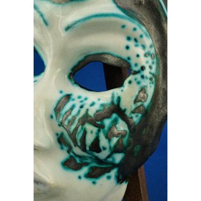 Art Deco Ceramic Mask by Olga Modigliani, Rome, Italy, 1920s For Sale - Image 10 of 18