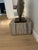 Rectangular Travertine and Chrome Coffee Table For Sale - Image 4 of 5