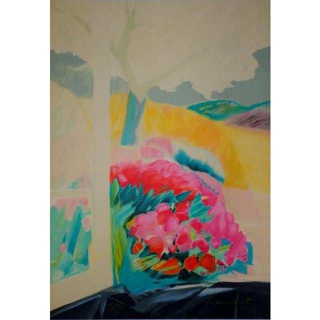 Claude Hemeret, Spring, Tulips in Bloom, Lithograph For Sale - Image 6 of 6