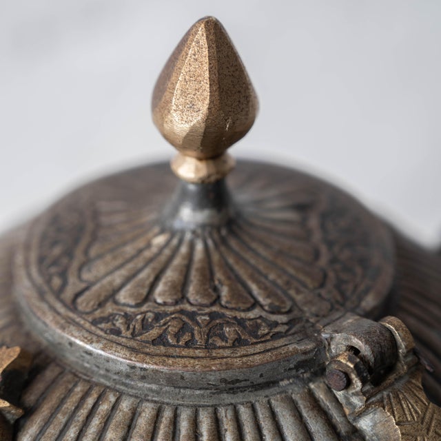 Islamic Tinned-Copper Coffee Pot With Brass Handle, c.1880 For Sale - Image 10 of 15